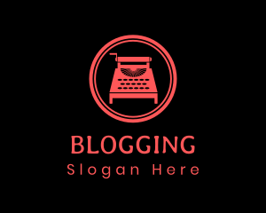 Blog Typewriter Copy logo design