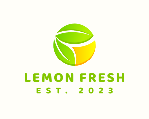 Lemon - Lemon Fruit Leaves logo design