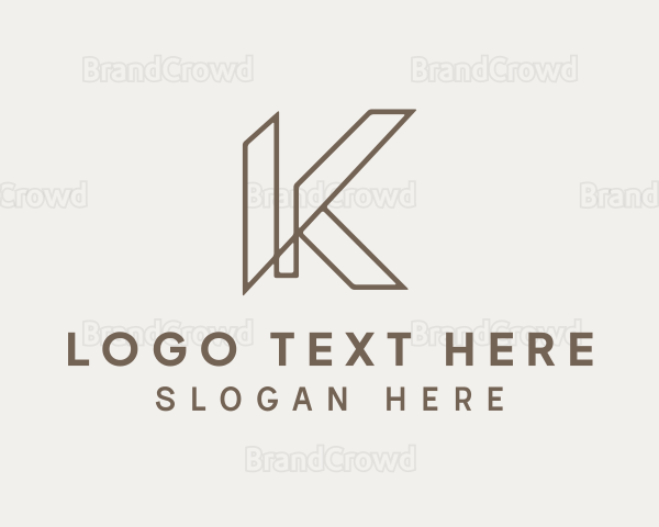 Business Brand Studio Letter K Logo