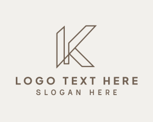 Business Brand Studio Letter K logo design