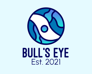 Global Surveillance Eye  logo design