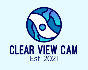 Webcam - Global Surveillance Eye logo design