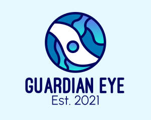 Global Surveillance Eye  logo design