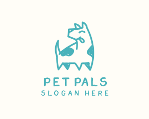 Scribble Pet Dog logo design