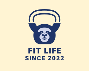 Grizzly Bear Kettlebell Fitness  logo design