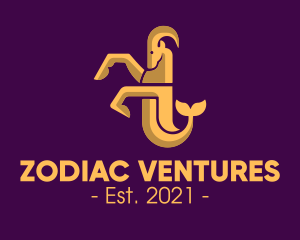 Zodiac - Capricorn Zodiac Sign logo design