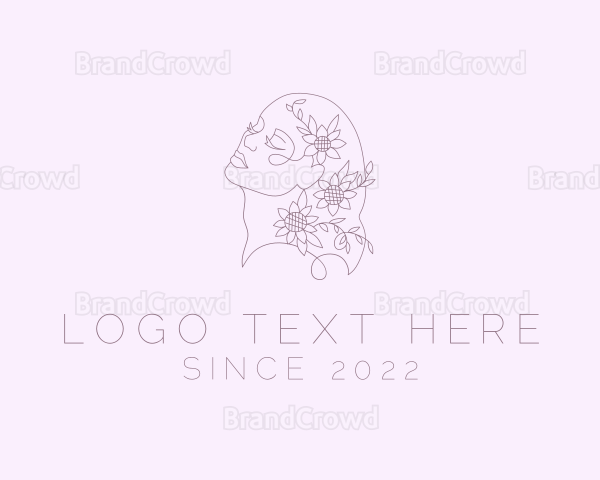 Wellness Floral Beauty Woman Logo