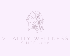 Wellness Floral Beauty Woman logo design