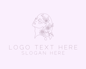 Wellness Floral Beauty Woman Logo