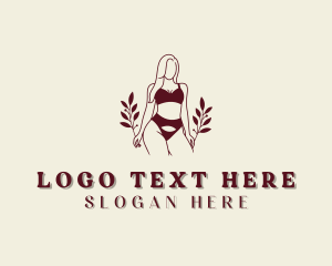 Fashion - Femme Bikini Lingerie logo design