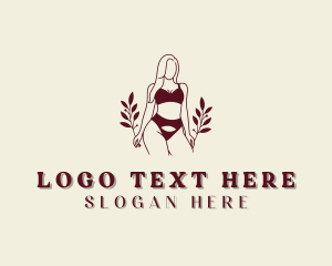 Bikini - Femme Bikini Lingerie logo design