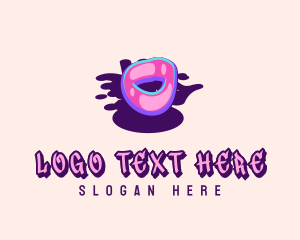 Teen - Pop Graffiti Letter O logo design