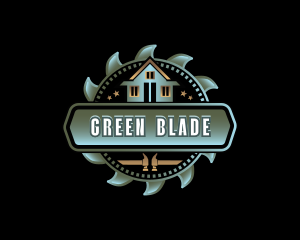 Saw Blade Carpentry logo design