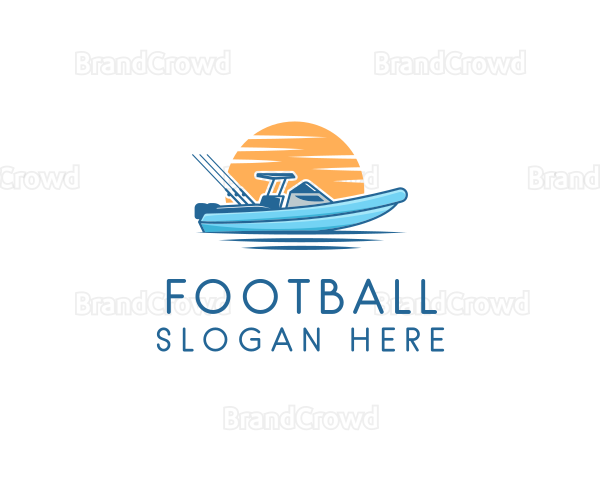 Fishing Speed Boat Logo