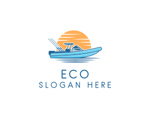 Holiday - Fishing Speed Boat logo design
