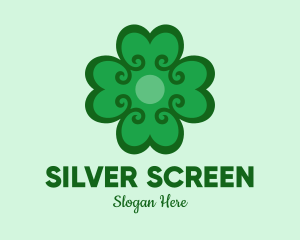 Shamrock - Green Clover Hearts logo design