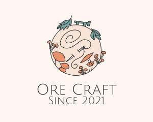 Mushroom Farm Embroidery  logo design