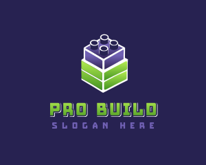 Building Block Game logo design