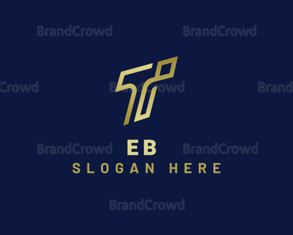 Elegant Banking Consultant Letter T Logo