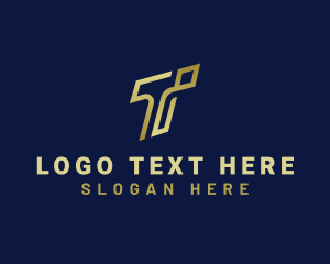 Company - Elegant Banking Consultant Letter T logo design