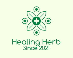 Green Organic Medicine  logo design