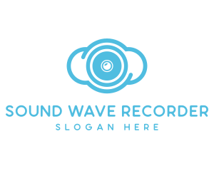 Cloud Vinyl Record logo design