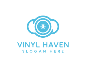 Vinyl - Cloud Vinyl Record logo design