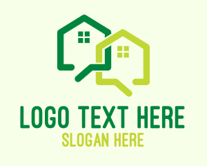 Telecommunication - House Chat Application logo design