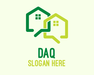 Telecommunication - House Chat Application logo design