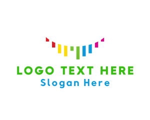 Stock Exchange - Colorful Business Graph logo design