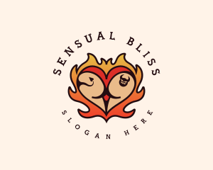 Sensual - Sexy Kinky Lingerie Tattoo logo design