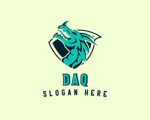 Gaming Dragon Character Logo