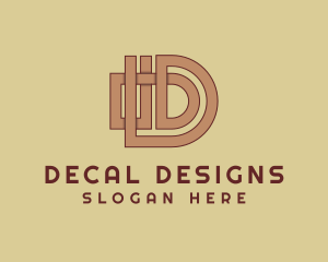 Industrial Business Letter D logo design