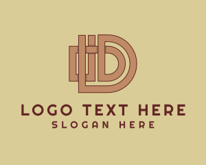 Industrial Business Letter D Logo