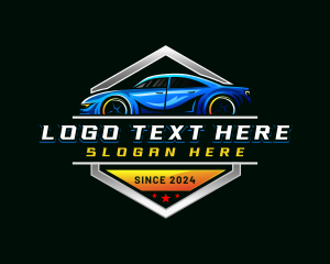 Driving - Sedan Car Detailing logo design