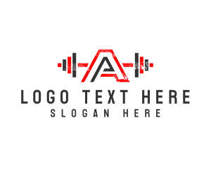 Gymnasium - Strong Letter A logo design