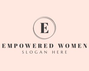 Minimalist Fancy Feminine logo design