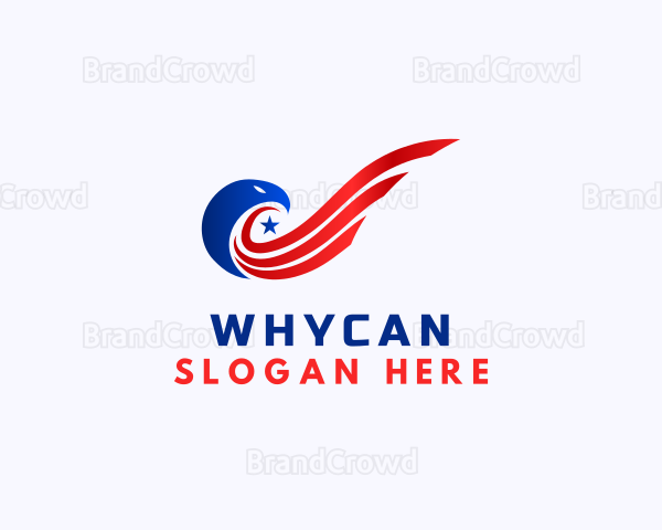 American Eagle Flag Logo