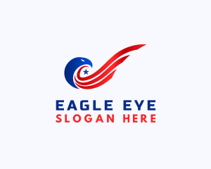 American Eagle Flag  logo design