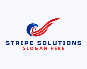 American Eagle Flag  logo design