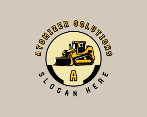 Bulldozer Industrial Machinery Logo