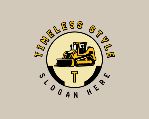 Bulldozer Industrial Machinery Logo