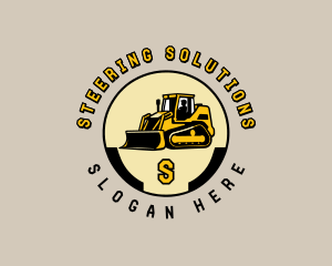 Bulldozer Industrial Machinery logo design