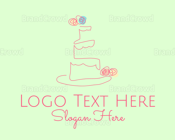 Wedding Cake Pastry Logo