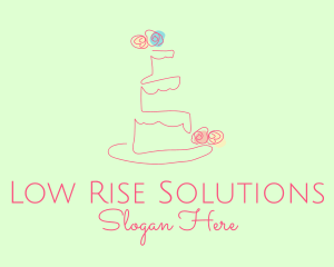 Wedding Cake Pastry logo design