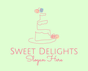 Cake - Wedding Cake Pastry logo design