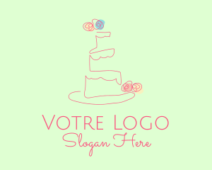 Cupcake - Wedding Cake Pastry logo design
