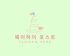 Wedding Cake Pastry logo design