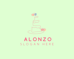 Wedding Cake Pastry logo design