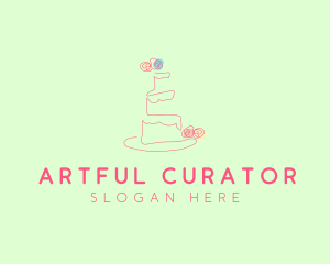 Wedding Cake Pastry logo design